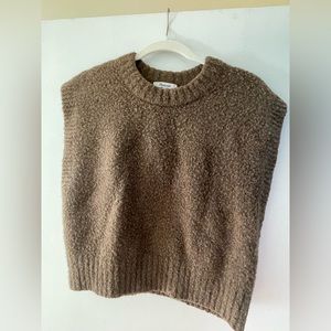 Brown Madewell Crewneck Sweater Vest Size M